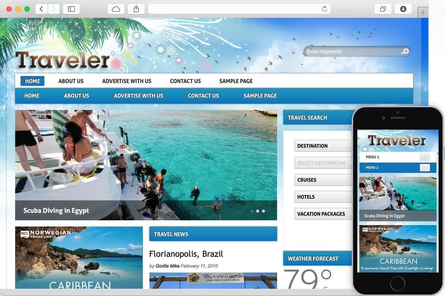 WordPress Travel Theme