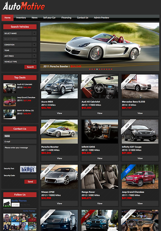 WordPress Automotive Theme