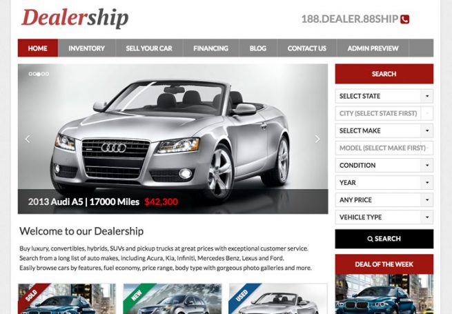 WordPress Car Dealership Theme