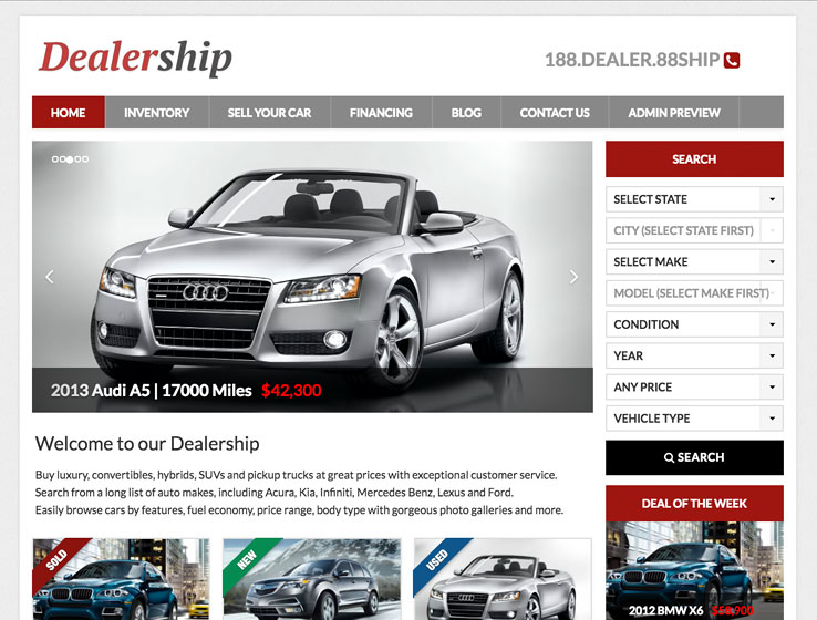 WordPress Car Dealership Theme