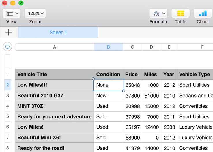 Demo WordPress CSV