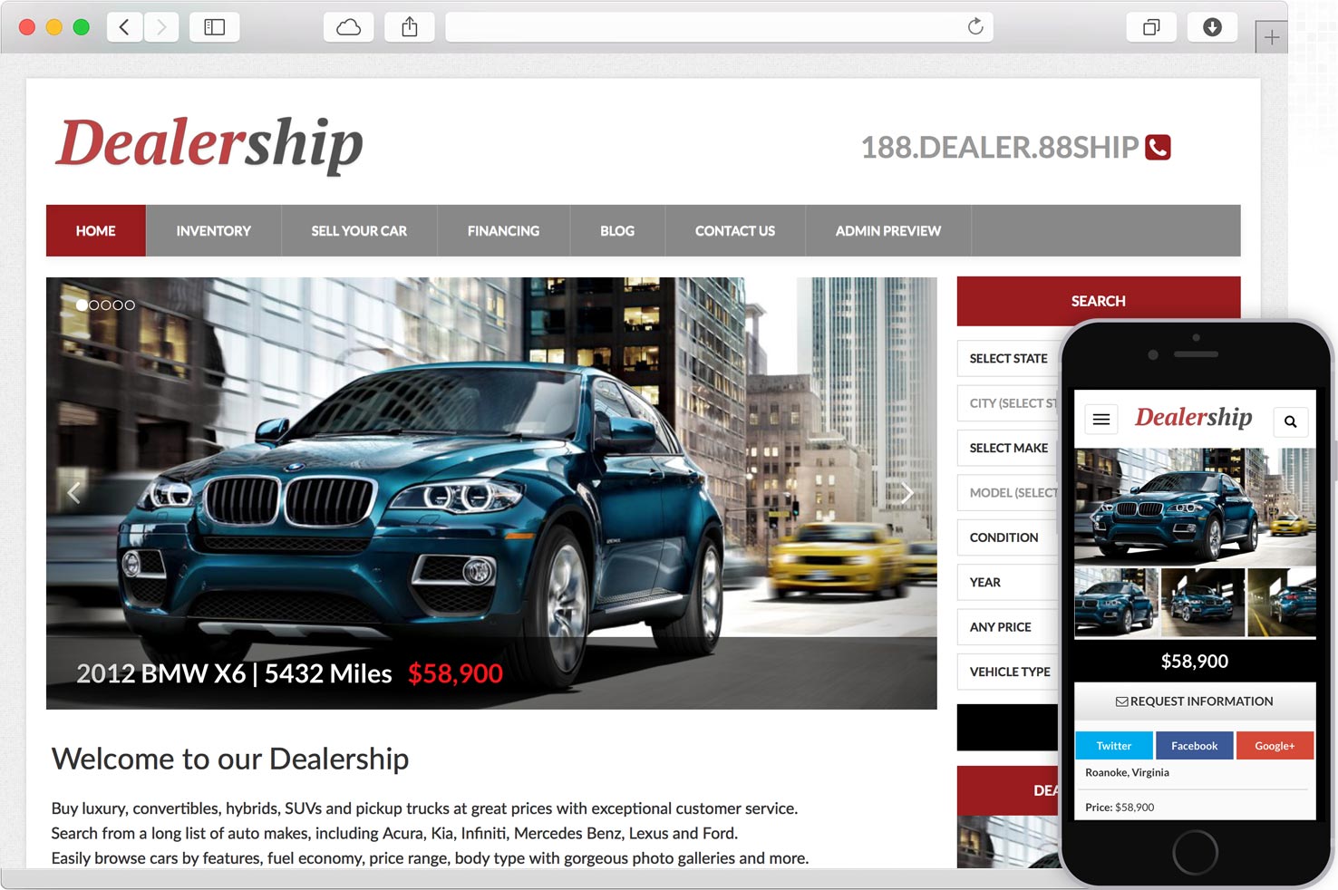 Lip Spoiler  Automotive Car Dealership & Business WordPress Theme