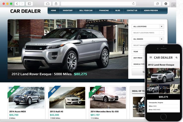 WordPress Car Dealer Theme