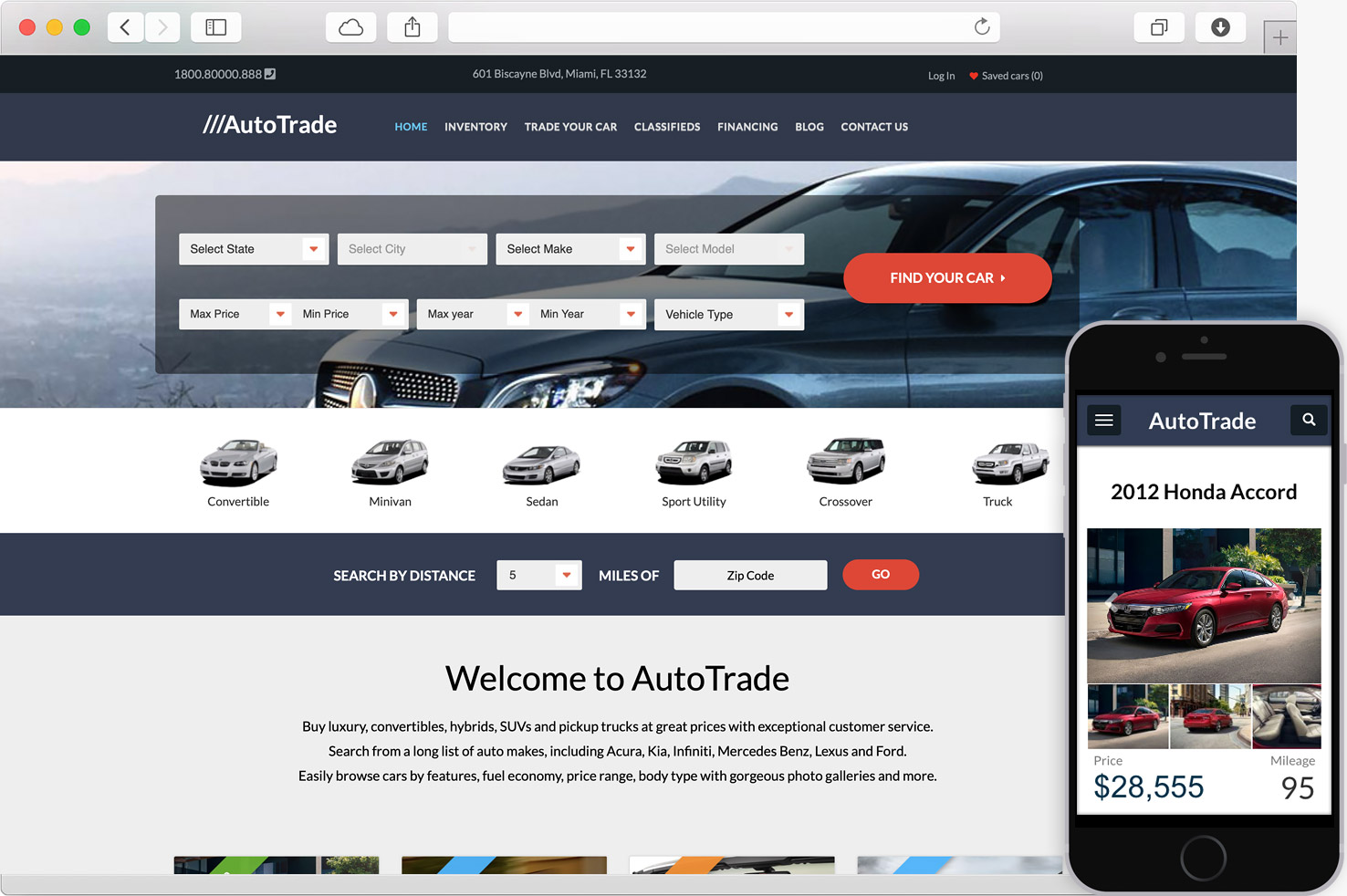 WordPress AutoTrade Car Dealer